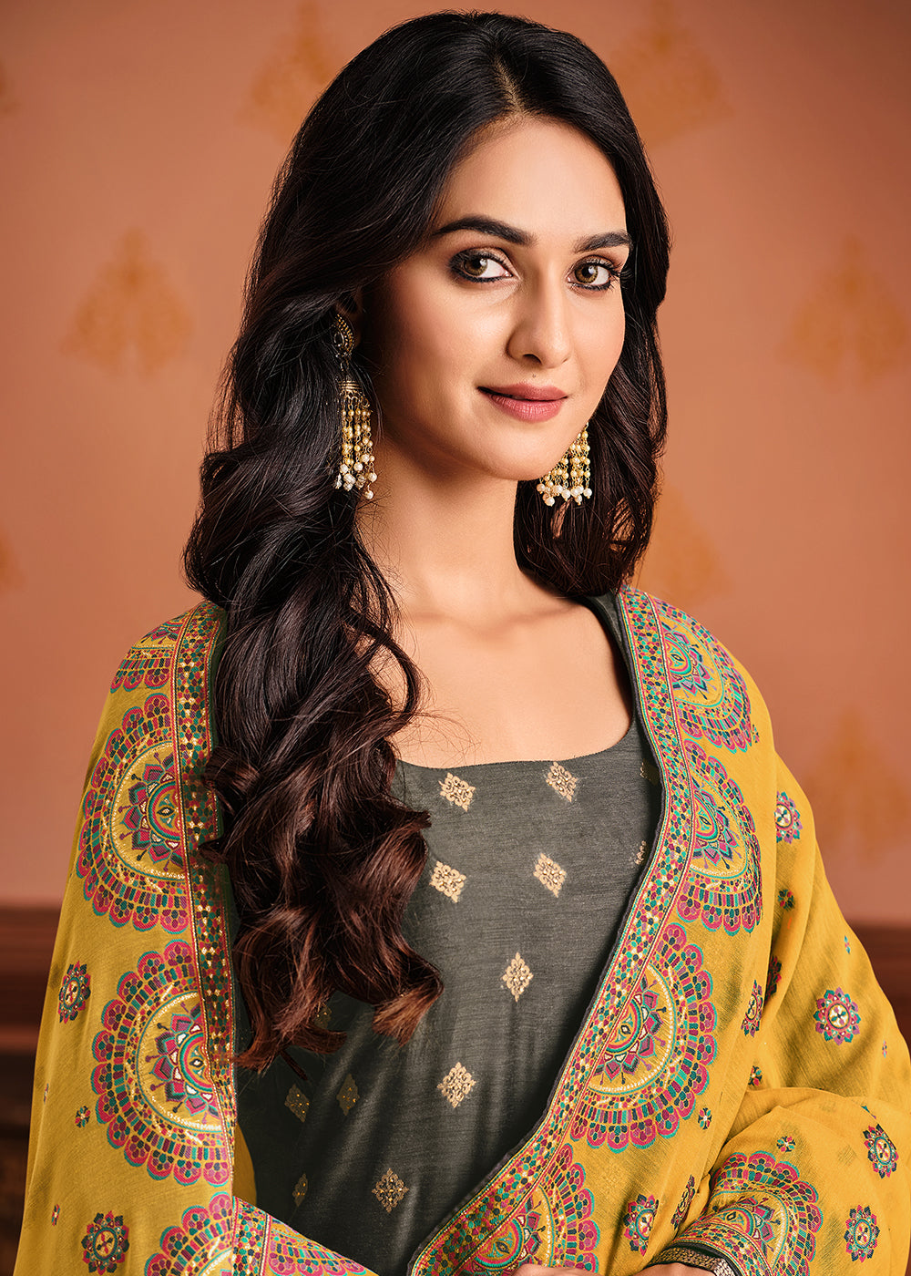 Pin by Chuhar-Harjit Sanghera on Punjabi suit | Long indian hair, Indian  hairstyles, Yellow punjabi suit